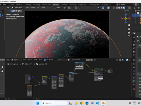 Customizable Realistic 3D Planet Model 3D 模型