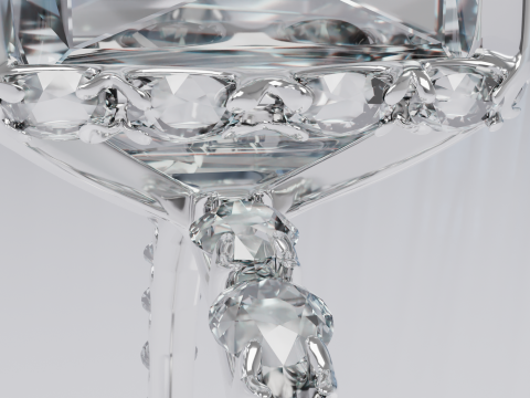Platinum Ring with Square Dimond 3D मॉडल