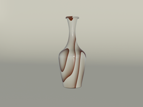 S Shape Flower Vass Modelo 3D