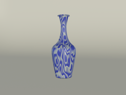 S Shape Flower Vass Modelo 3D