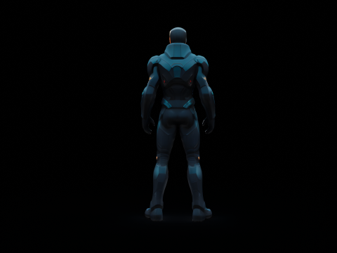 Sci-Fi Warrior 3D 모델