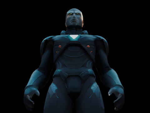 Sci-Fi Warrior 3D 모델