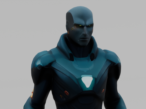 Sci-Fi Warrior 3D 모델