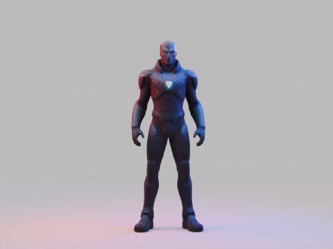 Sci-Fi Warrior 3D 모델