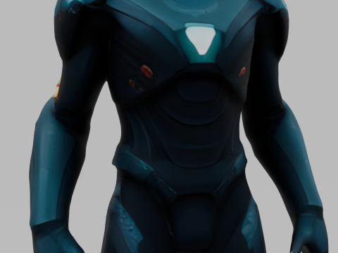 Sci-Fi Warrior 3D 모델