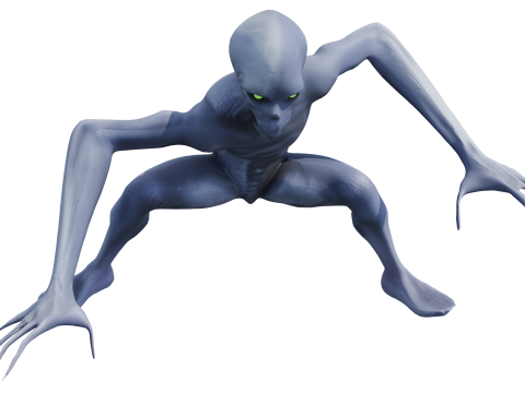 वॉयडस्पॉन क्रेल एलियन एंटिटी 3D मॉडल