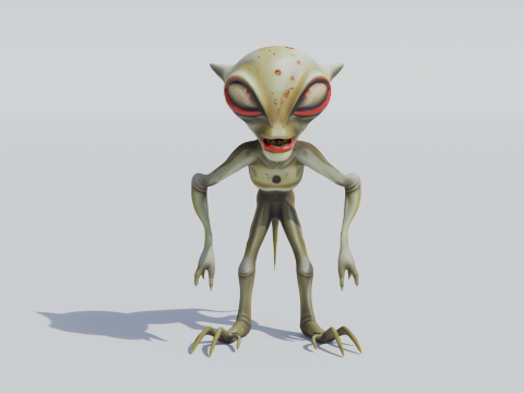 维诺马克 Rigged 外星掠夺者 3D 模型