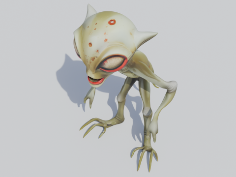 维诺马克 Rigged 外星掠夺者 3D 模型