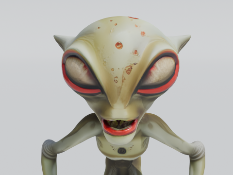 维诺马克 Rigged 外星掠夺者 3D 模型