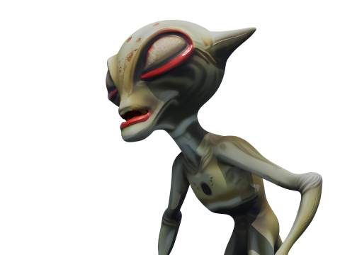 维诺马克 Rigged 外星掠夺者 3D 模型