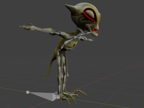 维诺马克 Rigged 外星掠夺者 3D 模型