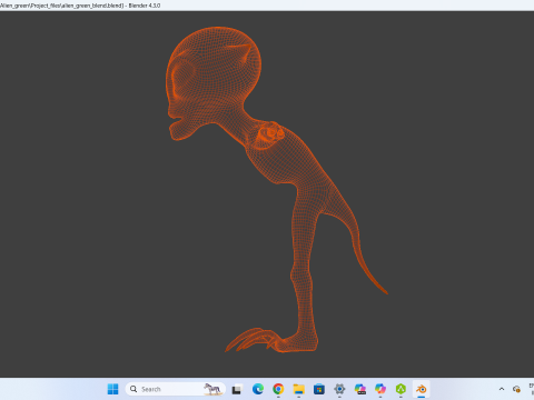 维诺马克 Rigged 外星掠夺者 3D 模型