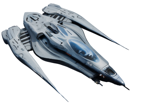 भविष्यवादी विज्ञान-फाई अंतरिक्ष यान 2के पीबीआर 3D मॉडल