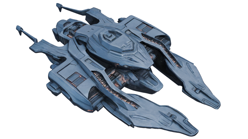 日食幻影星舰 Highpoly PBR 3D 模型 .c4d .max .obj .3ds .fbx .stl .blend 