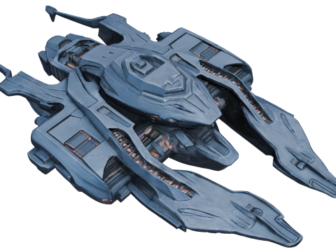 एक्लिप्स फैंटम स्टारशिप हाईपोली पीबीआर 3D मॉडल