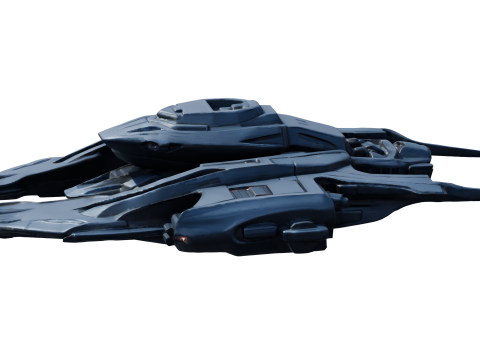 日食幻影星舰 Highpoly PBR 3D 模型