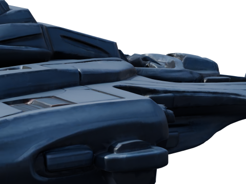 日食幻影星舰 Highpoly PBR 3D 模型