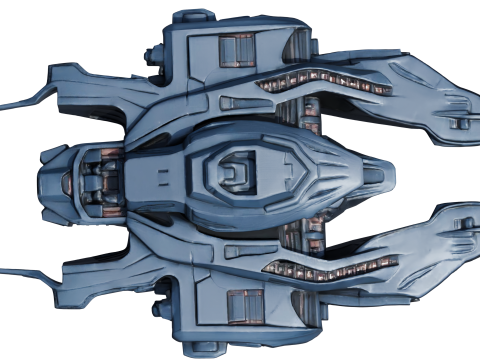 日食幻影星舰 Highpoly PBR 3D 模型