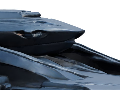 日食幻影星舰 Highpoly PBR 3D 模型