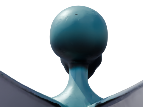 Nytheris Kanatlı Uzaylı Karakteri Donanımlı 3D Model