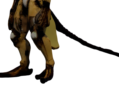 Xerathorn Uzaylı Yaratık Arma 3D Model