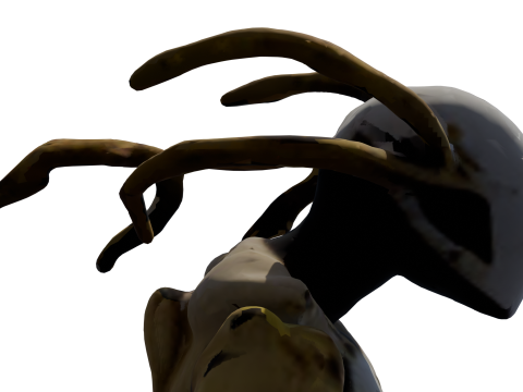 Xerathorn Uzaylı Yaratık Arma 3D Model