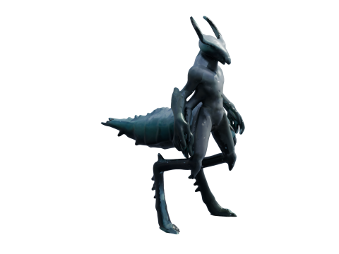 Quorath Dört Silahlı Uzaylı Highpoly 3D Model