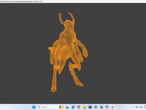 Quorath Four-Armed Alien Highpoly 3D 모델