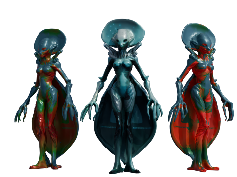 Thalor Derin Deniz Uzaylısı Highpoly 3D Model