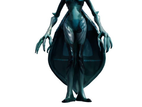 Thalor 심해 외계인 하이폴리 3D 모델