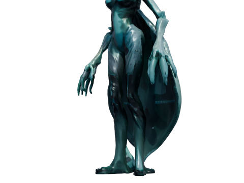 Thalor 심해 외계인 하이폴리 3D 모델