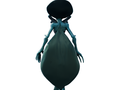 Thalor 심해 외계인 하이폴리 3D 모델