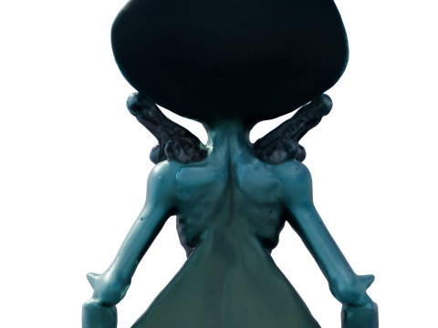 Thalor 심해 외계인 하이폴리 3D 모델