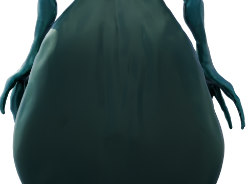 Thalor 심해 외계인 하이폴리 3D 모델