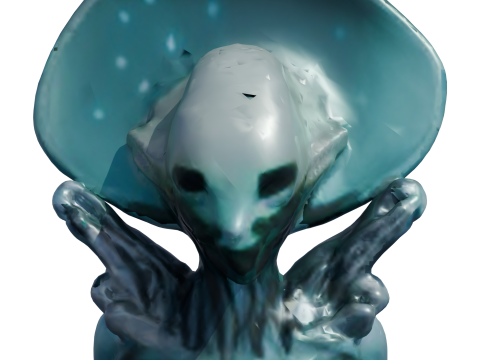 Thalor 심해 외계인 하이폴리 3D 모델