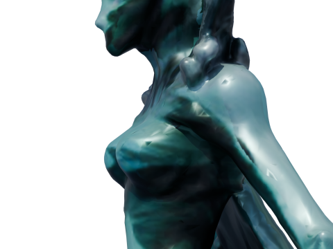 Thalor 심해 외계인 하이폴리 3D 모델