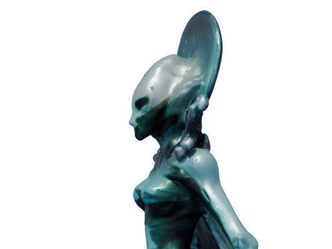 Thalor 심해 외계인 하이폴리 3D 모델