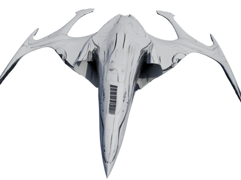 항성 소용돌이 우주선 Lowpoly PBR 3D 모델