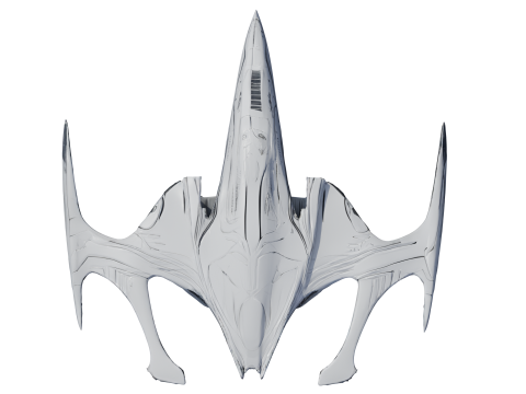 항성 소용돌이 우주선 Lowpoly PBR 3D 모델