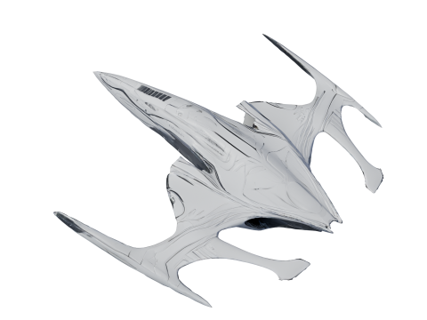 항성 소용돌이 우주선 Lowpoly PBR 3D 모델