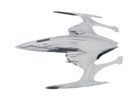 항성 소용돌이 우주선 Lowpoly PBR 3D 모델