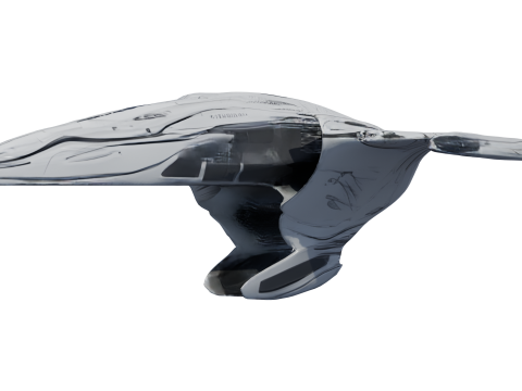 항성 소용돌이 우주선 Lowpoly PBR 3D 모델