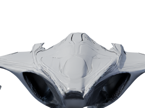 항성 소용돌이 우주선 Lowpoly PBR 3D 모델