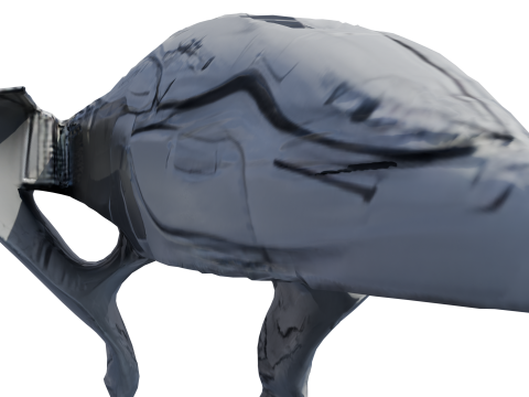 항성 소용돌이 우주선 Lowpoly PBR 3D 모델