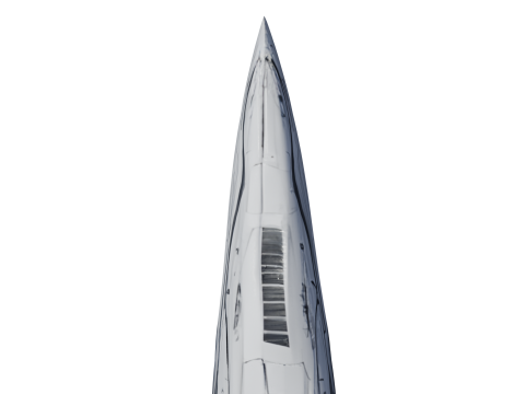 항성 소용돌이 우주선 Lowpoly PBR 3D 모델