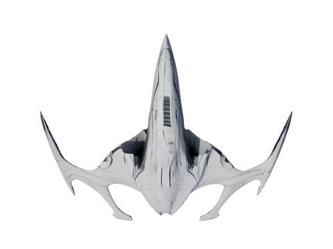 항성 소용돌이 우주선 Lowpoly PBR 3D 모델