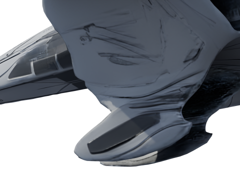 항성 소용돌이 우주선 Lowpoly PBR 3D 모델