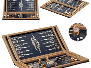 Mapa backgammona Hattricka Model 3D