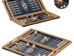 Hattrick backgammon map 3D Model