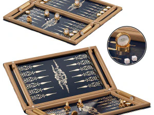 Hattrick backgammon map 3D Model